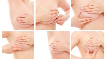 Diferentes formas de palparse la mama para detectar un posible nódulo