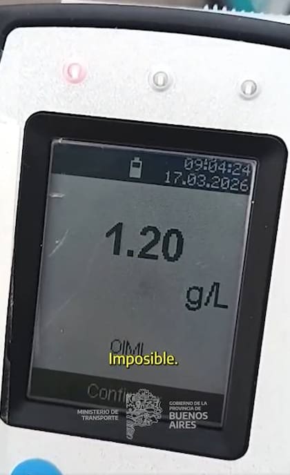 Dijo que no había tomado nada, pero la tecnología lo delató y tuvo que admitirlo.