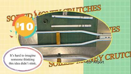 Dinero sucio escondido en muletas