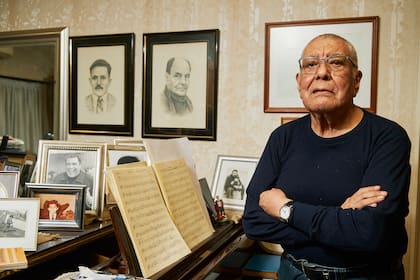 Dino Saluzzi, retratos de familia