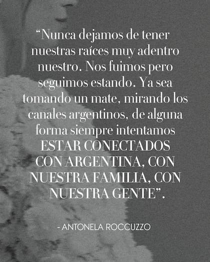 Dio a conocer que siguen con sus costumbres argentinas pese a estar lejos de casa desde hace tantos años (Foto: Instagram @voguemexico)