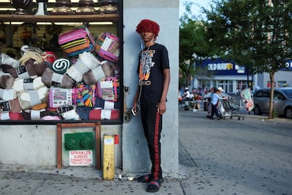 Diondre Cruz, de 17 años, posa para una foto en el Bronx