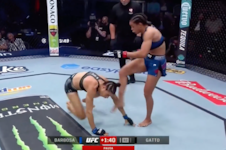La brutal patada de Dione Barbosa sobre Melissa Gatto que desató una polémica en la velada de UFC Vegas 115