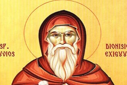 Dionisio el Exiguo fue el que hizo los cálculos para establecer el año en que nació Jesús, y así la historia se dividió en un atnes y después de Cristo