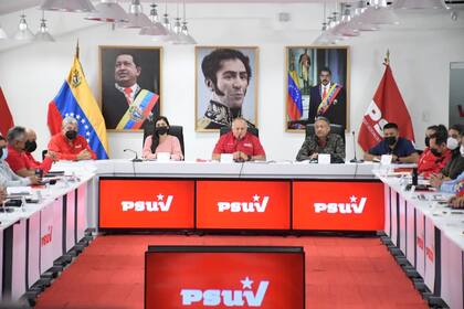Diosdado Cabello habló durante una conferencia de prensa junto a la Dirección Nacional del Partido Socialista Unido de Venezuela