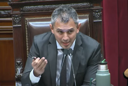 Diputados llegan al Congreso para escuchas la presentación de informe de Gestión de Guillermo Francos. Martín Menem