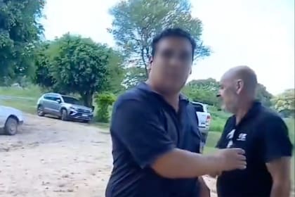 Dirigentes y productores durante la gira gremial en Formosa, donde se registró el episodio con la presencia policial