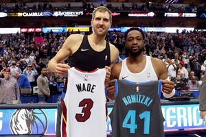 La NBA homenajea a dos leyendas: Dirk Nowitzki y Dwyane Wade
