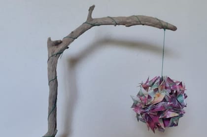 Diseño de María Soledad Juan, directora de origami del Jardín Japonés. "Creo que el boom del origami va de la mano del boom por las actividades culturales orientales", opina.