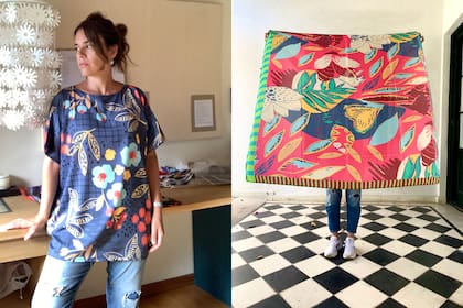 Diseños inspirados en la naturaleza, una blusa de crepe o un maxipañuelo estampados, dos opciones que propone Tres Tintas para sorprender a mamá