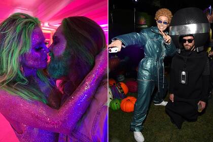 Disfraces en parejas muy divertidos y llamativos: Heidi Klum y su esposo, y Justin Timberlake y su mujer