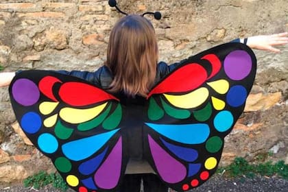 Disfraz de mariposa, idea simple y práctica para la primavera