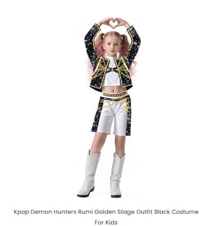 Disfraz infantil de Mira, personaje de K-Pop Demon Hunters (Hallowitch Costumes)