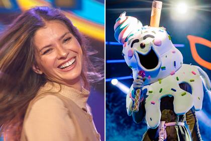 Disfrazada de helado y cantando temas de Tini y de Los Beatles, la China Suárez sorprendió a los uruguayos en un reality