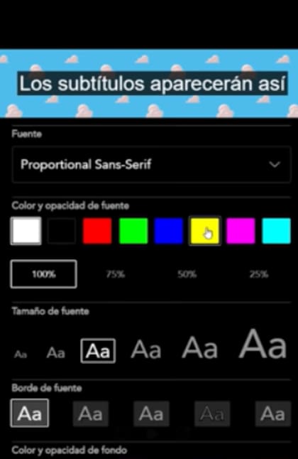 Disney+ te da la opción de cambiar la apariencia de los subtítulos