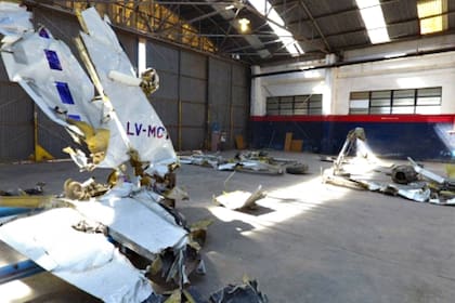 Disposición de los componentes principales realizada en el hangar