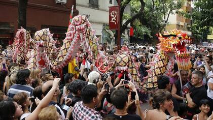 Distintas comunidades asiáticas celebraron el fin de semana el Año Nuevo Chino con música y comida