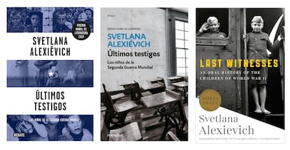 Distintas ediciones, con sus diferentes portadas, del libro "Últimos testigos" donde se cuenta la historia de Vaska
