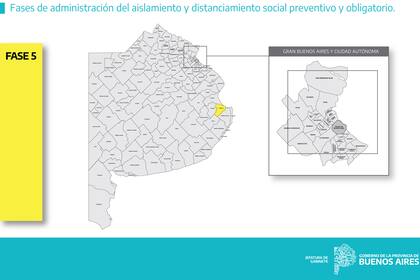 Distintas fases de aislamiento en la Provincia de Buenos AIres