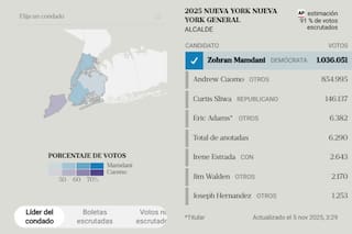 El mapa con los resultados de las elecciones en Nueva York: quién ganó, desde el Bronx hasta Staten Island