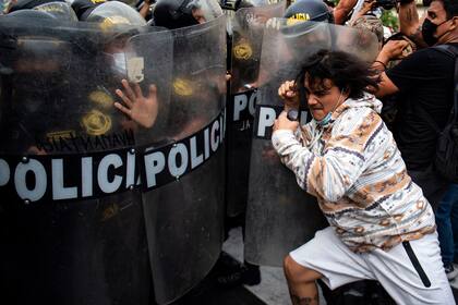 Disturbios en Lima