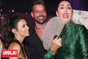 Divertidos, Eva Longoria, Ricky Martin y la españolísima Rossy de Palma.