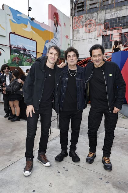 Divididos, en la previa de los premios, que se hizo en el patio de Ciudad Cultural Konex