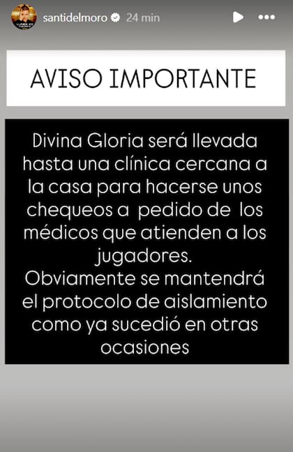 Divina Gloria salió de Gran Hermano y fue trasladada a un hospital