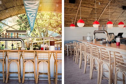 Divisadero, un bar de playa, en el medio de los bosques de Palermo