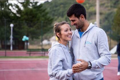 Jelena y Novak Djokovic, románticos