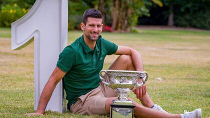 Djokovic, en enero en Melbourne, tras ganar el Australian Open y regresar al número 1