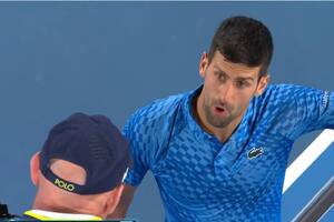 La furia contra un espectador y una molesta lesión: Djokovic ganó un partido con varias interrupciones
