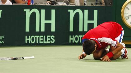 Djokovic, que venía de ganar el US Open, se lesionó durante la semifinal de 2011