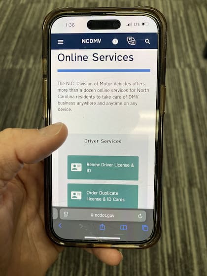 DMV de Carolina del Norte busca agilizar los procesos con menos filas en las oficinas (FB NCDMV)