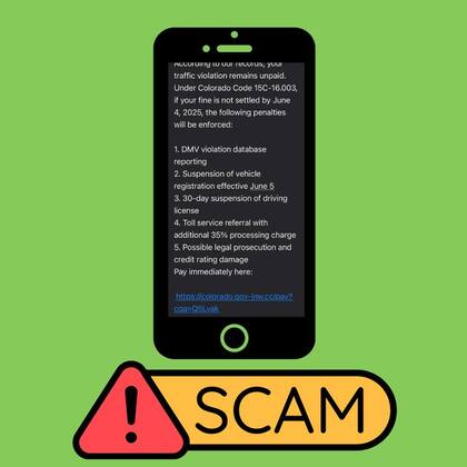 DMV de Colorado alerta por una nueva estafa a conductores.