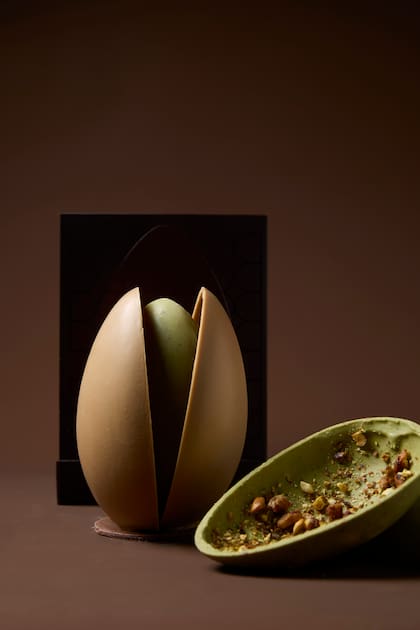 Doble huevo de pascua Pistacho