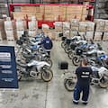 Frenan en Tierra del Fuego un convoy de motos de alta gama valuado en US$480.000
