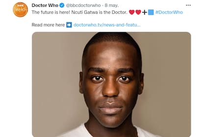 Doctor Who anunció a Ncuti Gatwa como su nuevo protagonista