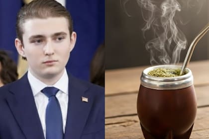 Barron Trump es uno de los directores de Sollos, una "compañía de bebidas de yerba mate"