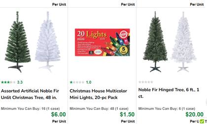 Dollar Tree tiene árboles de Navidad que se venden desde los US$6 hasta los US$2O, según el tamaño y calidad (Dollar Tree)