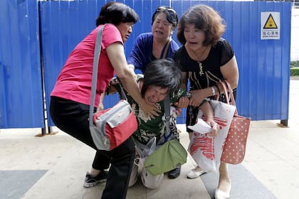 Dolor entre los familiares de los pasajeros