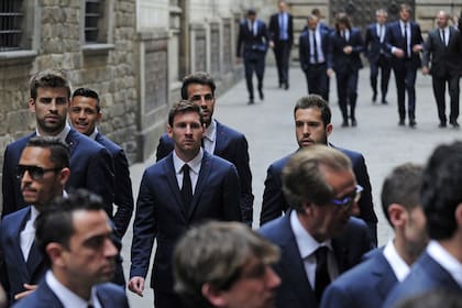 Dolor y tristeza en los jugadores de Barcelona