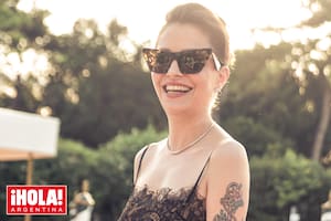 Dolores Fonzi en el Festival Internacional de Cine de Venecia, donde viajó para acompañar a su novio, Santiago Mitre, que es miembro del jurado.