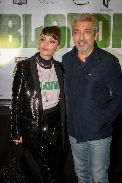 Dolores Fonzi y Ricardo Darín en Bagatelle tras el avant premiere de bLONDI