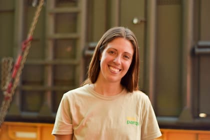 Dolores Medina, subgerente de Conservación del ecoparque porteño, participa del viaje