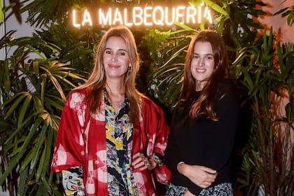 Dolores y Bernardita Barreiro fueron dos de las invitadas para brindar en la vinoteca La Malbequería de Palermo