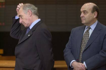 Domingo Cavallo y Fernando de la Rua, en octubre de 2001