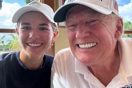 "Domingos con el abuelo", comentó Kai Trump en su publicación de Instagram