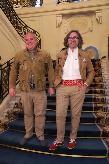 Dominique Zigliara, cónsul honorario de Francia en Mar del Plata, junto a Fabián Zammer