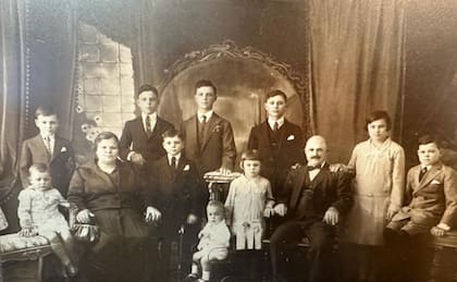 Don Ra-faelle Marchionni y su familia